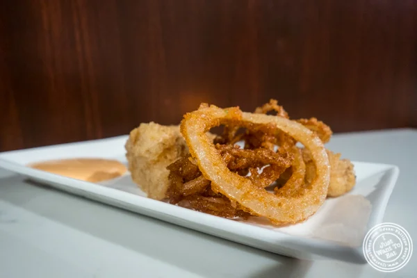 Onion rings at Icelandic Fish and Chips in NYC, NY