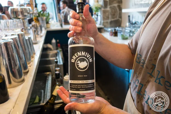 Brennivin at Icelandic Fish and Chips in NYC, NY