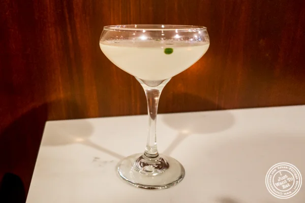 Cocktail with Brennivin at Icelandic Fish and Chips in NYC, NY