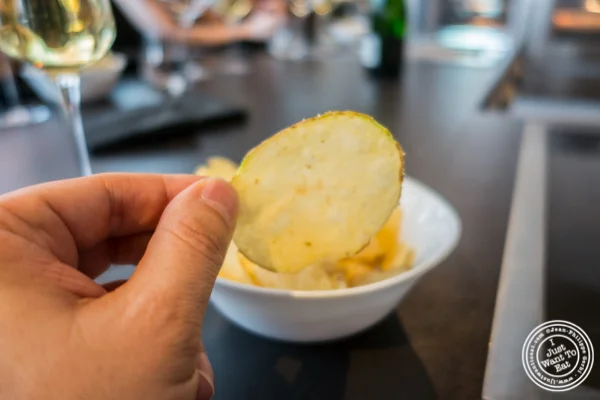 Truffle chips at Urbani Truffle Lab in NYC, NY