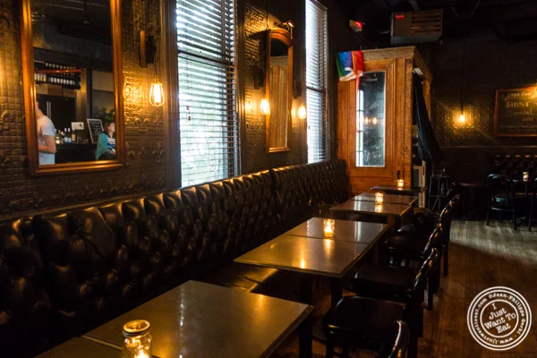 Bar area at The Bedford in Williamsburg, Brooklyn, NY