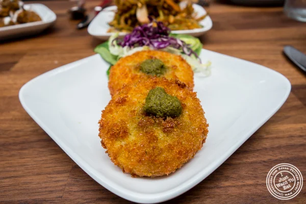 Cauliflower tikki at Imli Urban Indian Food on the Upper East Side, NYC