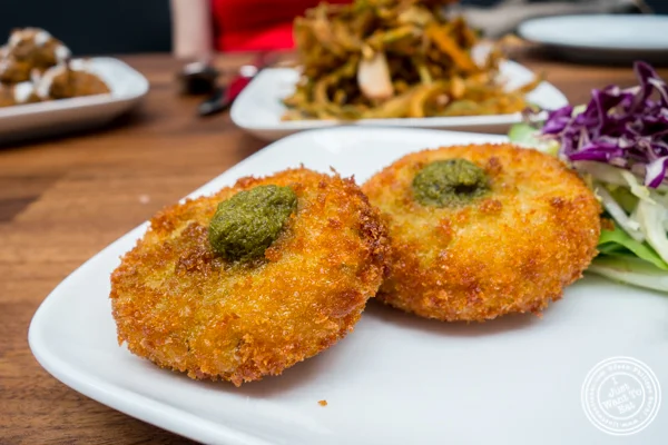 Cauliflower tikki at Imli Urban Indian Food on the Upper East Side, NYC