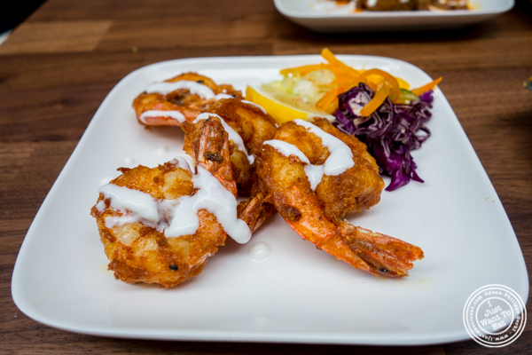 Shrimp koliwada at Imli Urban Indian Food on the Upper East Side, NYC