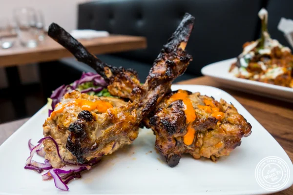 Imli lamb chops at Imli Urban Indian Food on the Upper East Side, NYC