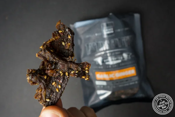 Tasting Kitchen Garlic Ginger from People's Choice Beef Jerky 