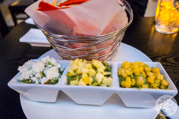 Guacamole trio at La Olas in Hoboken, NJ