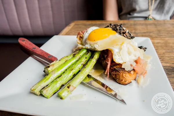 Grilled asparagus at Anthony David's in Hoboken