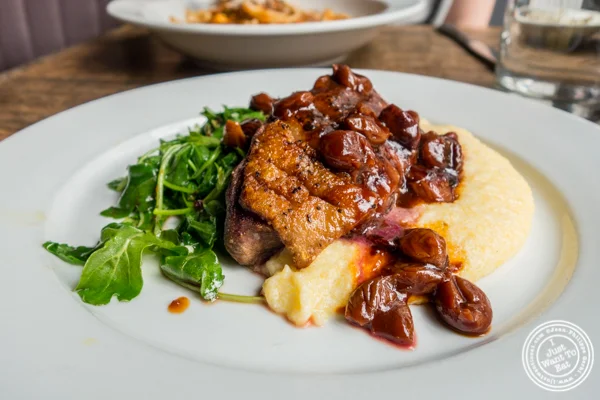 Duck breast at Anthony David's in Hoboken