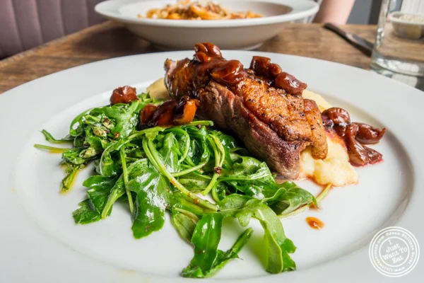 Duck breast at Anthony David's in Hoboken