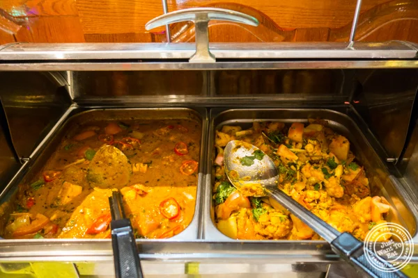 Kadai Paneer and Aloo Gobi at Vaibhav in Jersey City