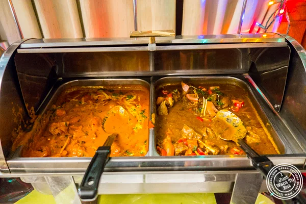 Chicken tikka masala and goat curry at Vaibhav in Jersey City