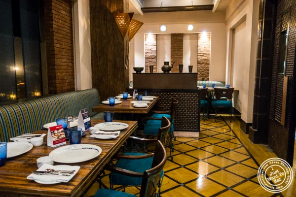 Dining room at The Great Kabab Factory in the Radisson Blu, Noida