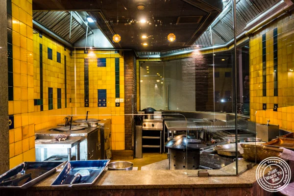 Kitchen at The Great Kabab Factory in the Radisson Blu, Noida