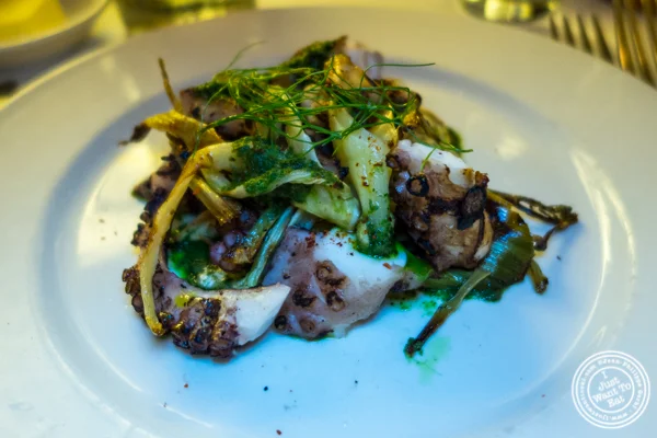 Grilled octopus at Cherche Midi in Soho