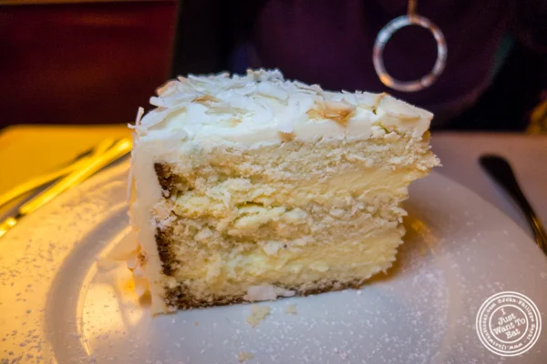 Coconut cake at Cherche Midi in Soho