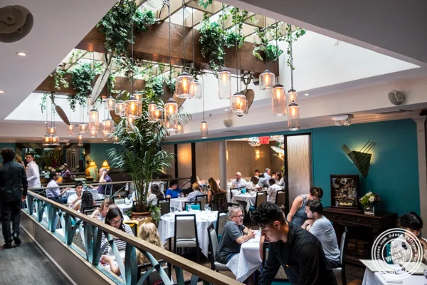 Dining room at Victor's Cafe in NYC, NY
