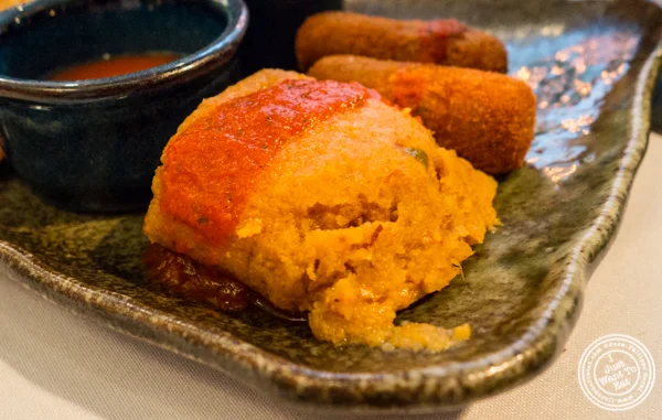 Cuban tamale at Victor's Cafe in NYC, NY