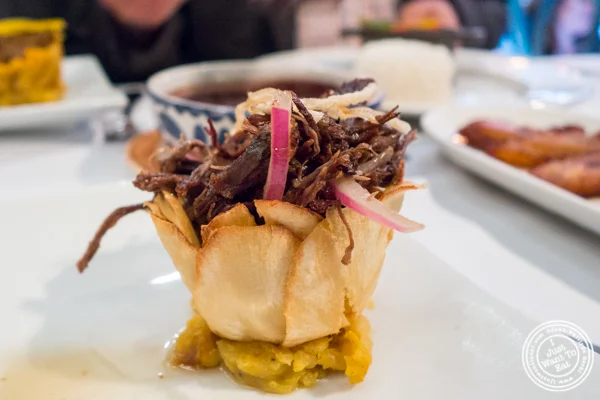 Vaca frita at Victor's Cafe in NYC, NY