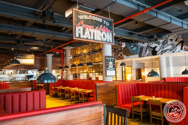 Dining room at Burger and Lobster in NYC