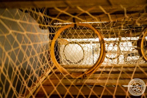 Lobster trap at Burger and Lobster in NYC, NY