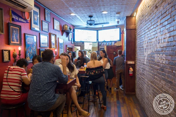 Dining room at The Gumbo Bros in Brooklyn