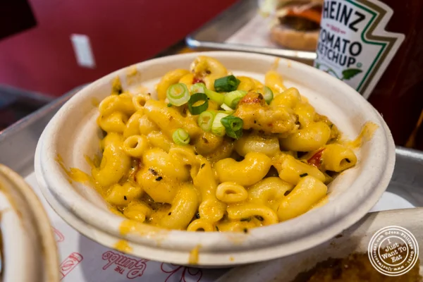 Crawfish mac and cheese at The Gumbo Bros in Brooklyn