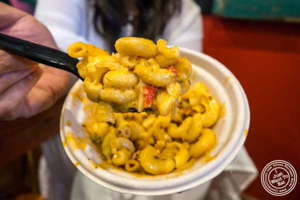 Crawfish mac and cheese at The Gumbo Bros in Brooklyn