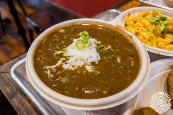 Seafood gumbo at The Gumbo Bros in Brooklyn