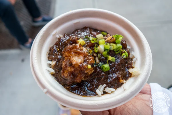 Rice and debris at The Gumbo Bros in Brooklyn