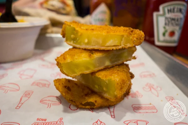 Fried green tomatoes at The Gumbo Bros in Brooklyn