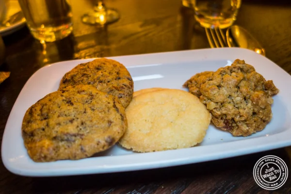 Plate of cookies at The National in NYC, NY