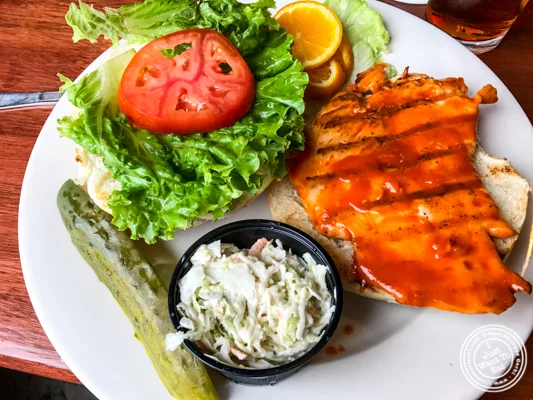 Buffalo chicken sandwich at JJ Bitting Brewery Co in Woodbridge, NJ