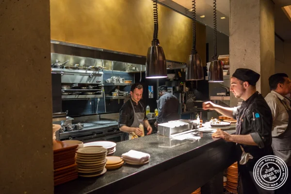 Opened kitchen at Ortzi at the Luma Hotel in NYC