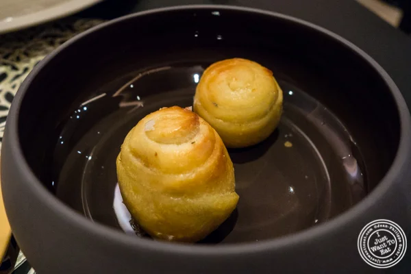 Majorca bread at Ortzi at the Luma Hotel in NYC