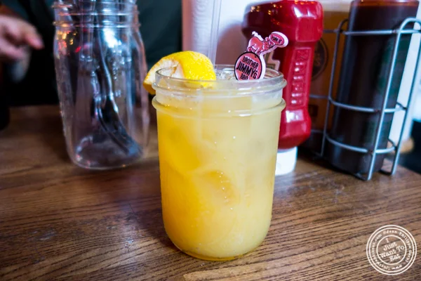 Honey Badger cocktail at Brother Jimmy's BBQ in NYC