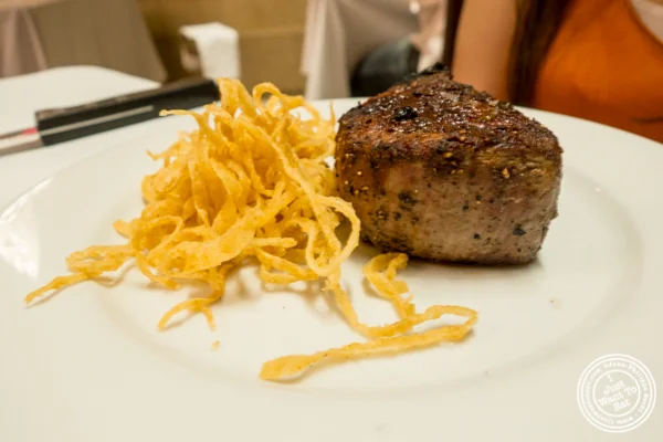 Filet mignon at Michael Jordan's Steakhouse in Grand Central Terminal