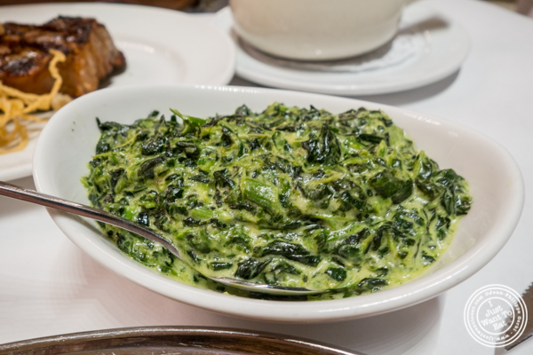 Spinach at Michael Jordan's Steakhouse in Grand Central Terminal
