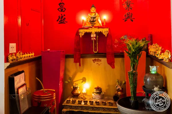 Chinese temple at The Chinese Club in Williamsburg, Brooklyn