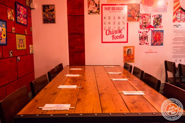 Dining room at The Chinese Club in Williamsburg, Brooklyn
