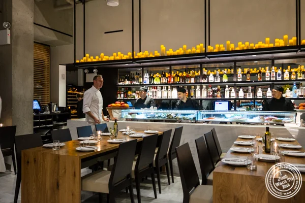 Fish station at Estiatorio Milos in Midtown Manhattan