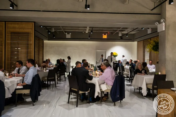 Dining room at Estiatorio Milos in Midtown Manhattan