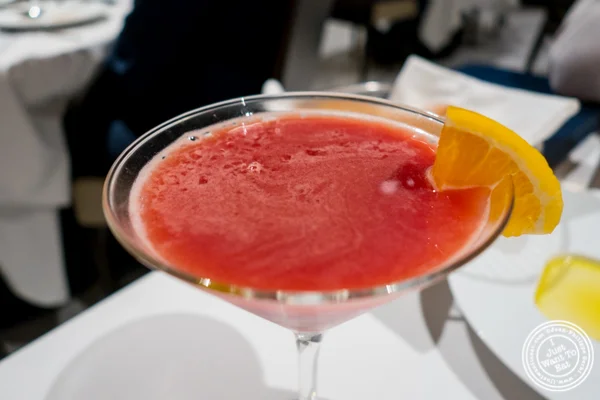 Scarlett O cocktail at Estiatorio Milos in Midtown Manhattan