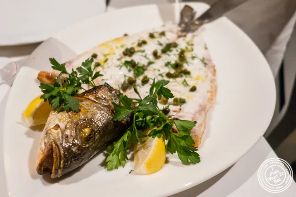 Loup de mer at Estiatorio Milos in Midtown Manhattan
