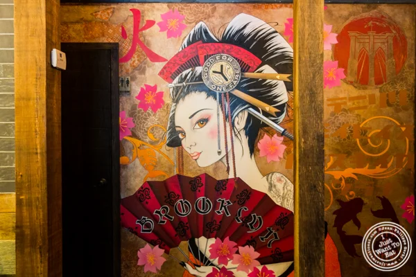 Geisha Painting at Amami in Greenpoint