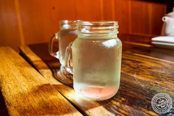 Fukuju Junmai Dia Gingo sake at Amami in Greenpoint, Brooklyn 