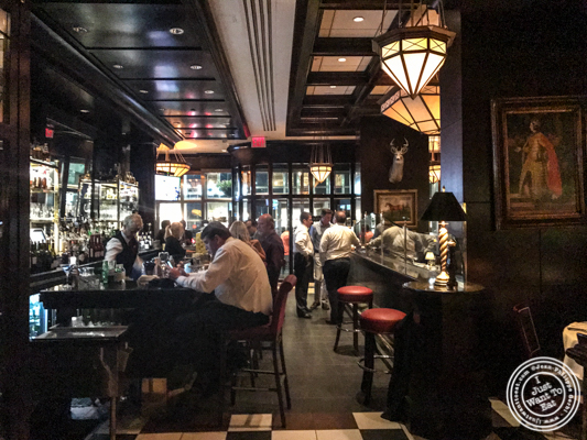 Bar area at The Capital Grille in NYC, NY