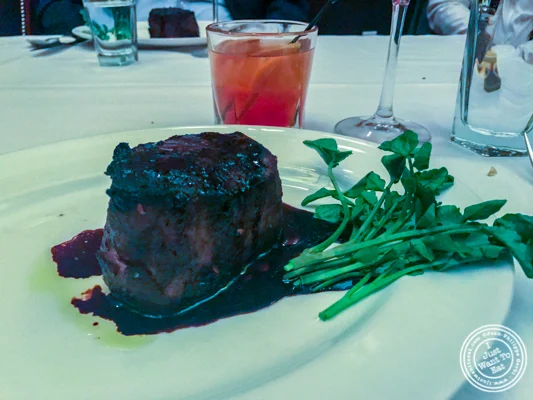 Filet mignon at The Capital Grille in NYC, NY