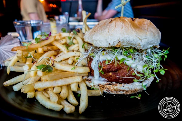 Tofu burger at Ms. Yoo in Lower East Side
