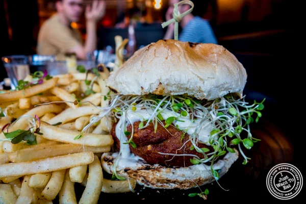 Tofu burger at Ms. Yoo in Lower East Side